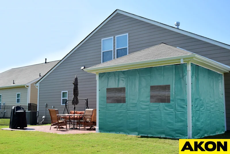 Insulated Patio Curtain Enclosures Insulated Patio Curtain Enclosures keep the heat inside