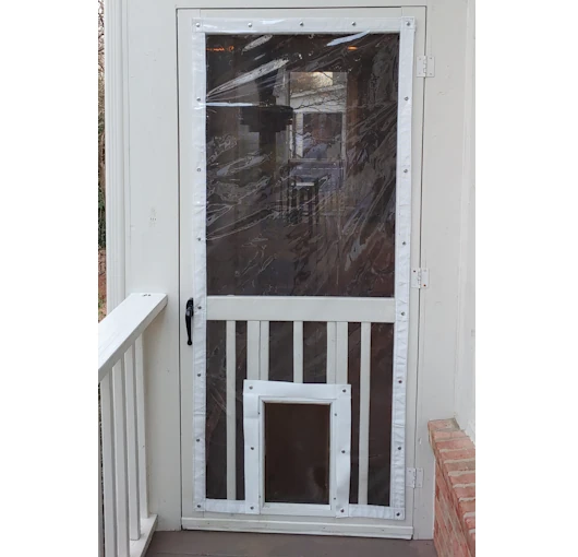 Screen door cover for winter