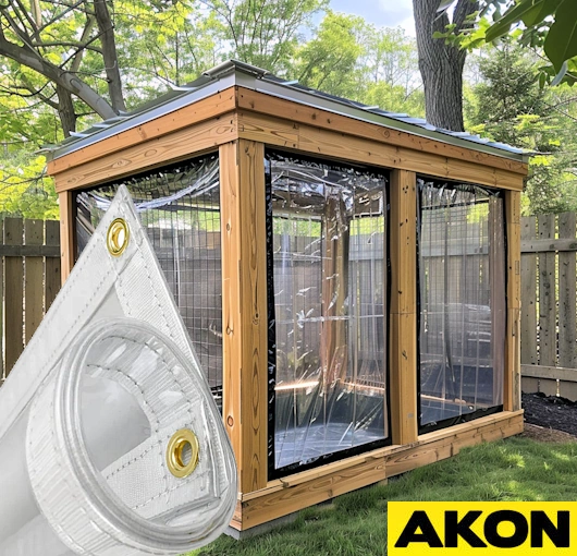 clear panels to enclose dog kennel custom made