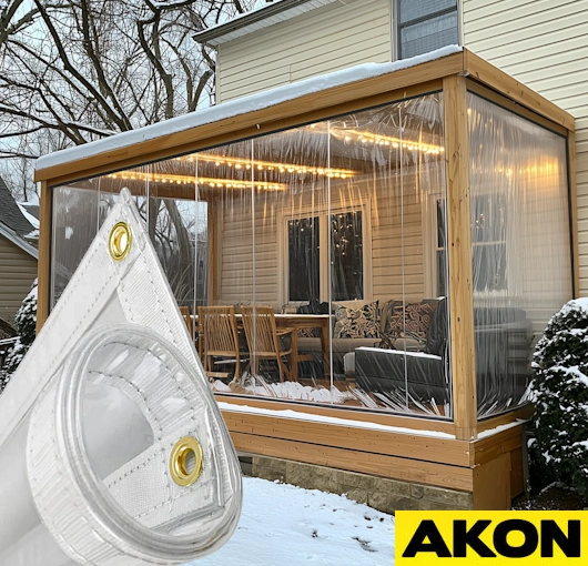 clear side panels for deck to enclose for winter