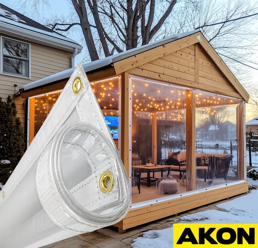 gazebo and patio clear custom size tarps