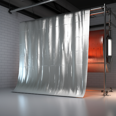 heat barrier curtain for high temperature area heat barrier curtain for high temperature area