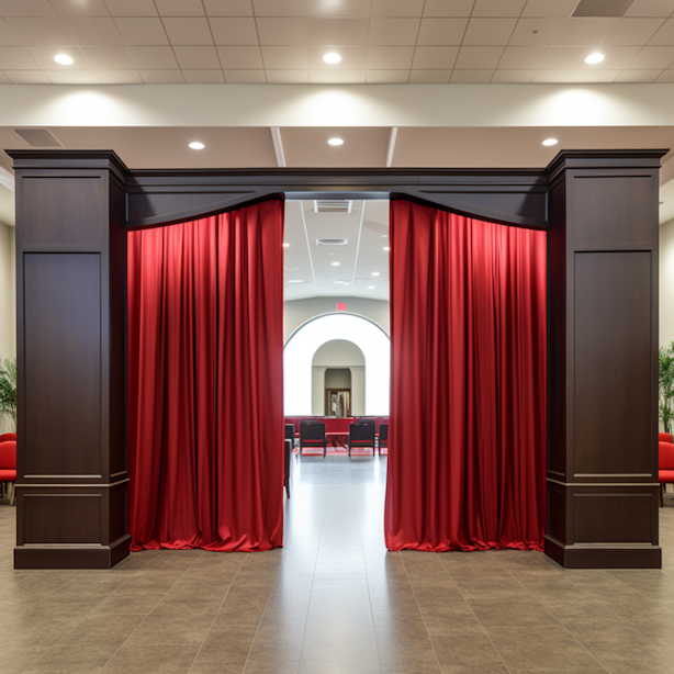 church divider curtains church divider curtains