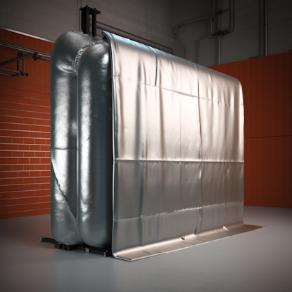 heat barrier curtain for high temperature area heat barrier curtain for high temperature area