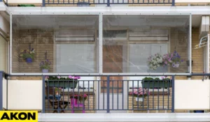 clear tarps for balcony to keep rain out