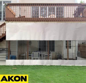 under the deck enclosure tarp curtains