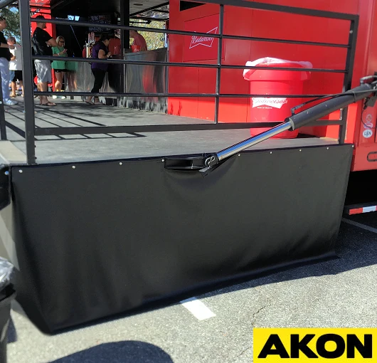 Custom Made platform deck skirting