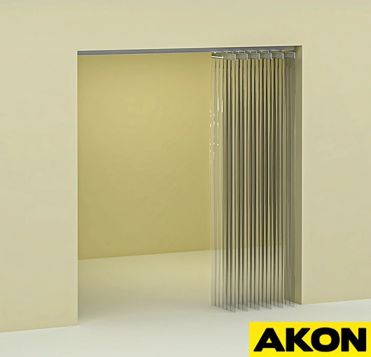 door strip curtain that slides out of the way door strip curtain that slides out of the way