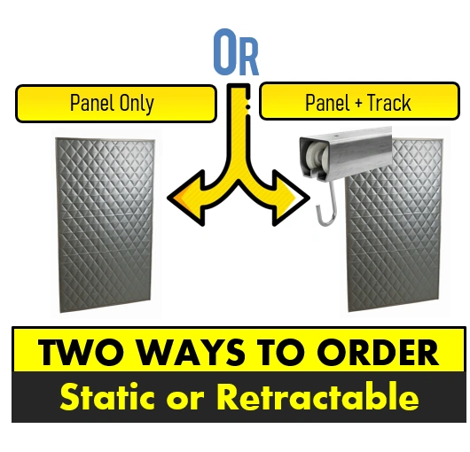 retractable sound curtain door cover