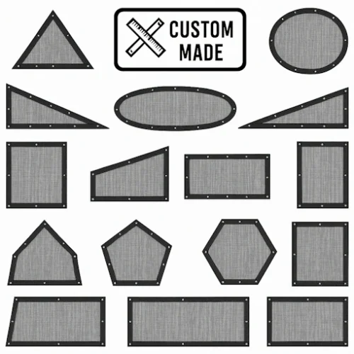 custom shape mosquito screen curtains