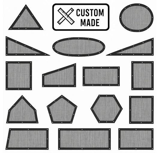 custom shape mosquito screen curtains