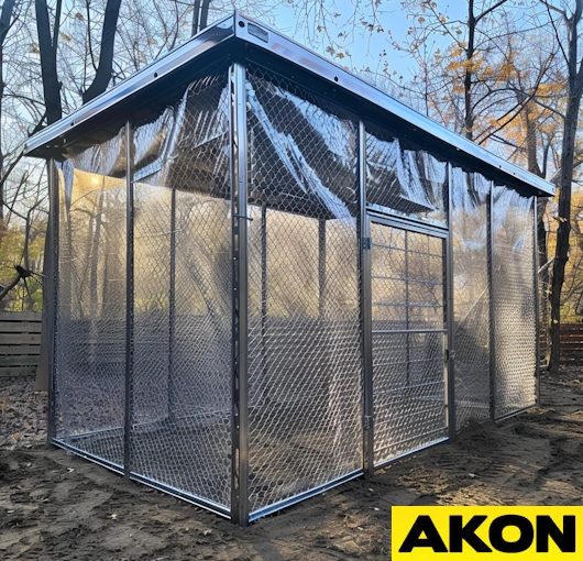 clear custom dog kennel side panel covers