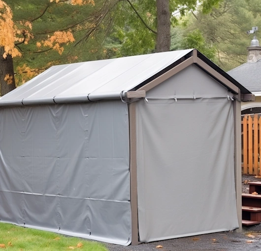 shed side cover curtain panels