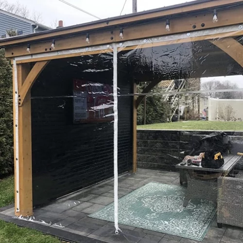 zippered tarps clear custom made