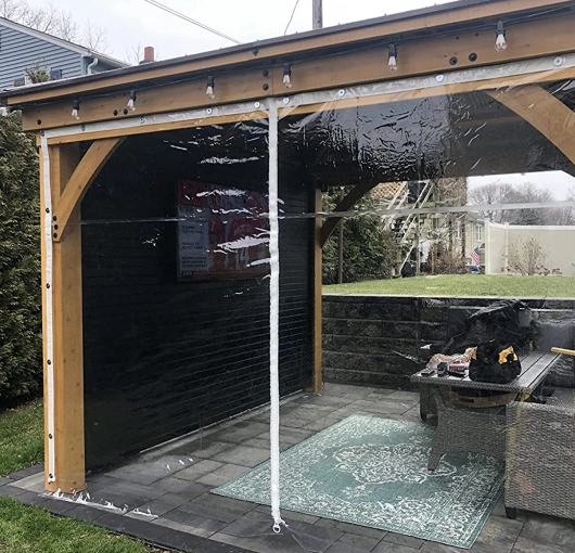 zippered tarps clear custom made