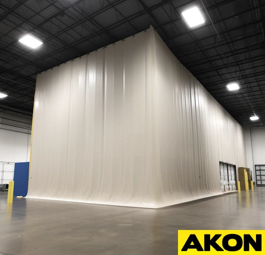 light blocking enclosure for warehouse