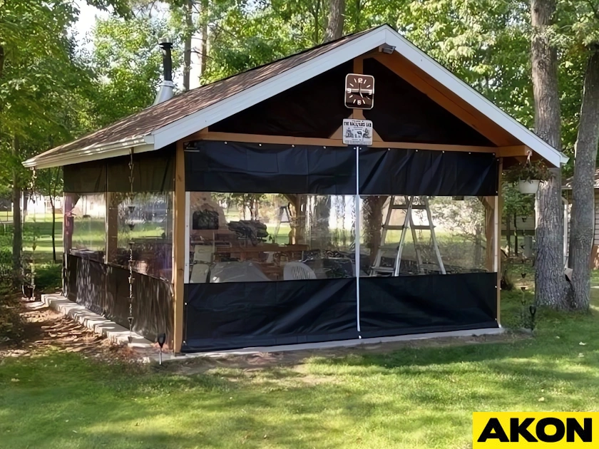 Gazebo winter covers custom size