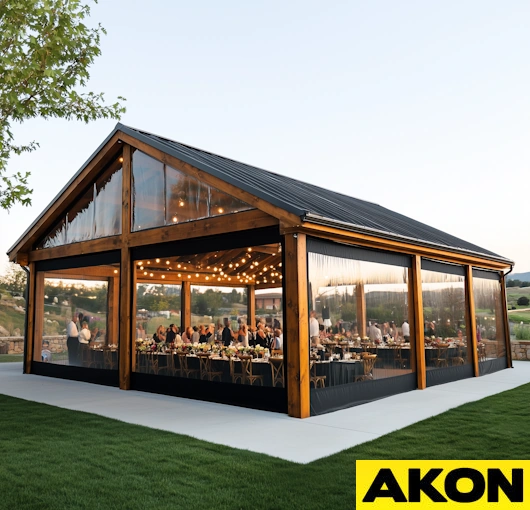 wedding pavilion sides for wind and weather (2)