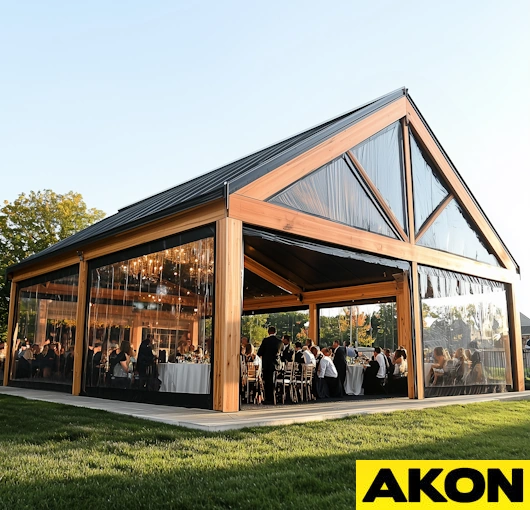 wedding pavilion sides for wind and weather (4)