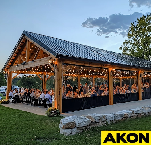 wedding pavilion sides for wind and weather (5)