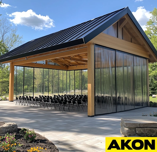 wedding pavilion sides for wind and weather (6)