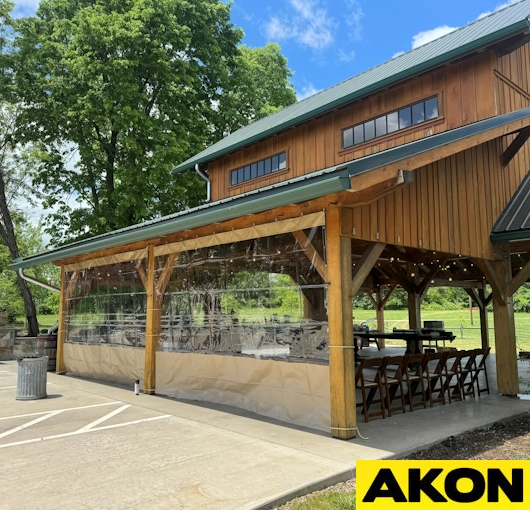 wedding pavilion sides for wind and weather (7)