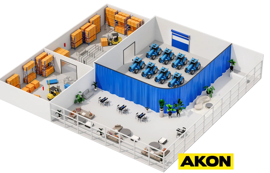 industrial curtain walls to make areas within a shop industrial curtain walls to make areas within a shop