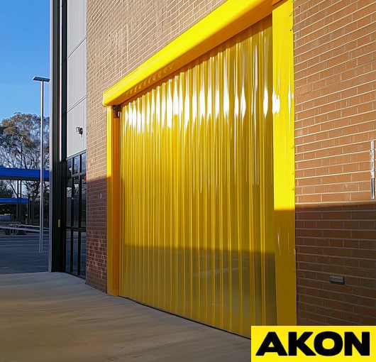 insect strip door curtain for dock door