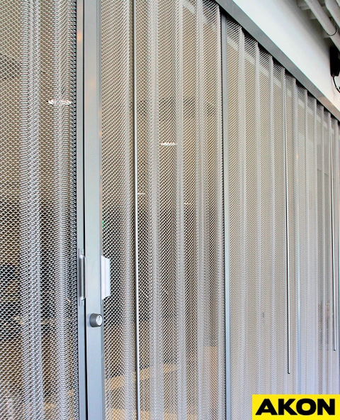 Locking steel curtain barrier for security and safety