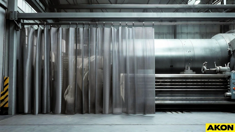 Retractable Steel Chain Curtain For Protection