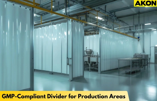 gmp-compliant-vinyl-divider-for-contamination-control