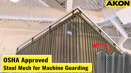 osha-approved-steel-mesh-curtain-for-machine-guarding