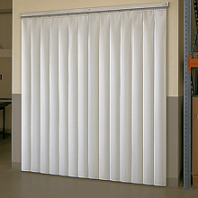 white pvc strip curtain