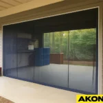 AKON Breathable mesh garage curtain allows airflow while blocking insects 3