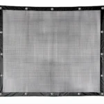 Durable mesh curtain material for ventilation, privacy, and insect protection by AKON