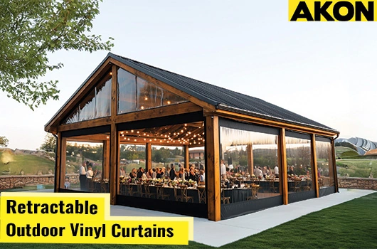 retractable-outdoor-vinyl-curtains-for-patios Retractable outdoor vinyl curtains for patios offering weather protection and privacy by AKON
