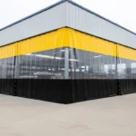 AKON Retractable vinyl garage door curtains offer flexible protection and access 4