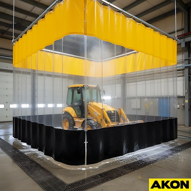 industrial wash bay curtain enclosures industrial wash bay curtain enclosures