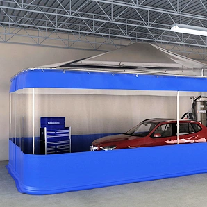 dust-enclosure-using-curtains dust-enclosure-using-curtains