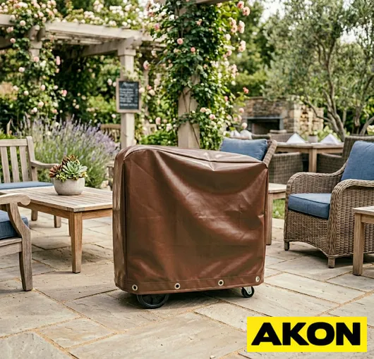 Protective serving cart cover keeps food surfaces clean resized