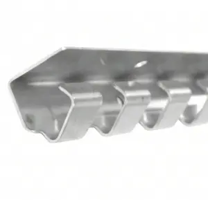 Rail strip curtain track hardware sections for professional mounting systems