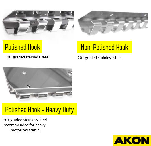 Hook On Rail Strip Curtain Hardware - Image 2