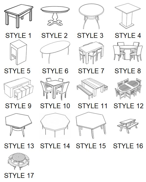 Table Cover Styles