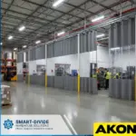 Warehouse partition curtains clear industrial divider factory floor resized