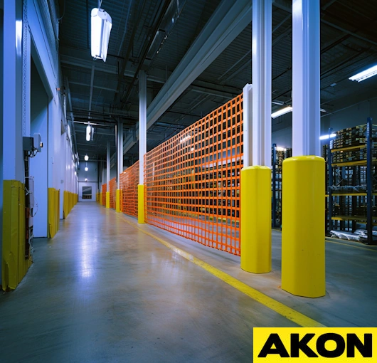 Alternative to warehouse steel barriers
