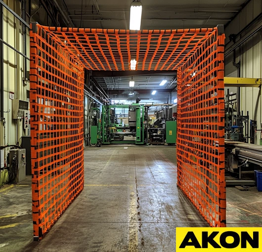 Safety enclosure netting